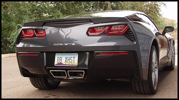 Flowmaster 2014+ C7 Corvette Force II Exhaust System, Quad 4" Polished Stainless Steel Tips